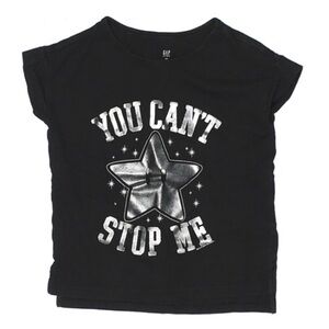 Gap you can’t stop me metallic graphic T-shirt Xs short sleeve tee